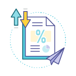 risk managers manage create percentage reports icon