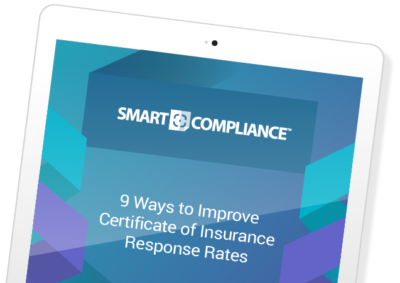 ebook cover 9 ways to improve certificate of insurance response rates